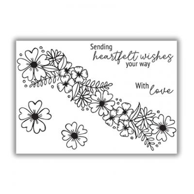 Julie Hickey Designs Clear Stamps - Heartfelt Border